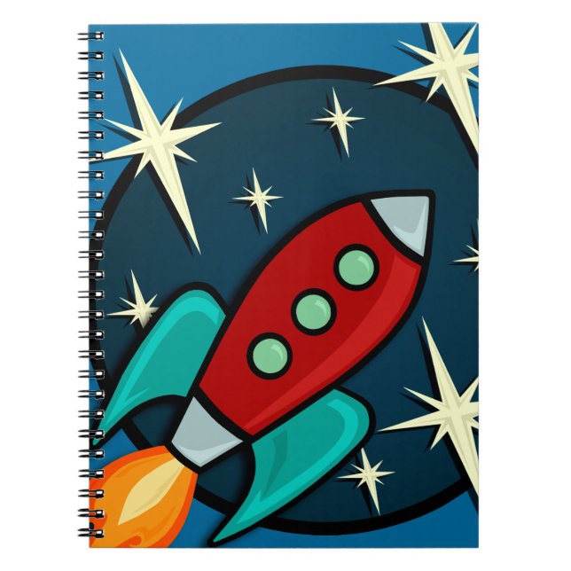 CARNET DE NOTES À SPIRALE D'ILLUSTRATION DE BATEAU (Devant)