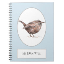Carnet de notes à spirale d'oiseau de "mon petit