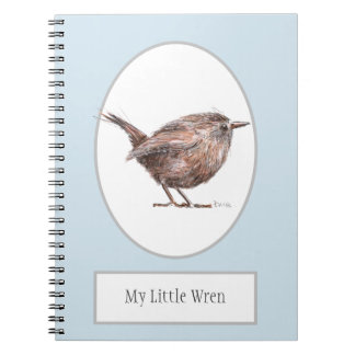 Carnet de notes à spirale d'oiseau de "mon petit