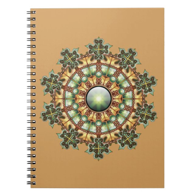 Carnet de notes à spirale du mandala #1 (Devant)