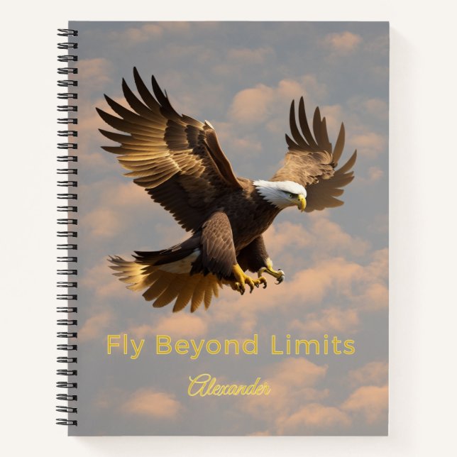 Carnet de notes Aigle Volez sans limites (Devant)