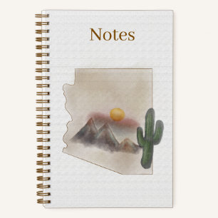Carnet de notes aquarelle Arizona - 14 x 21,5 cm