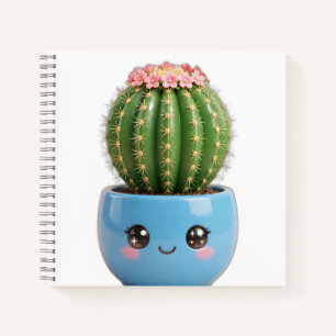 Carnet de notes Cactus Barrel Kawaii Plante d'inté