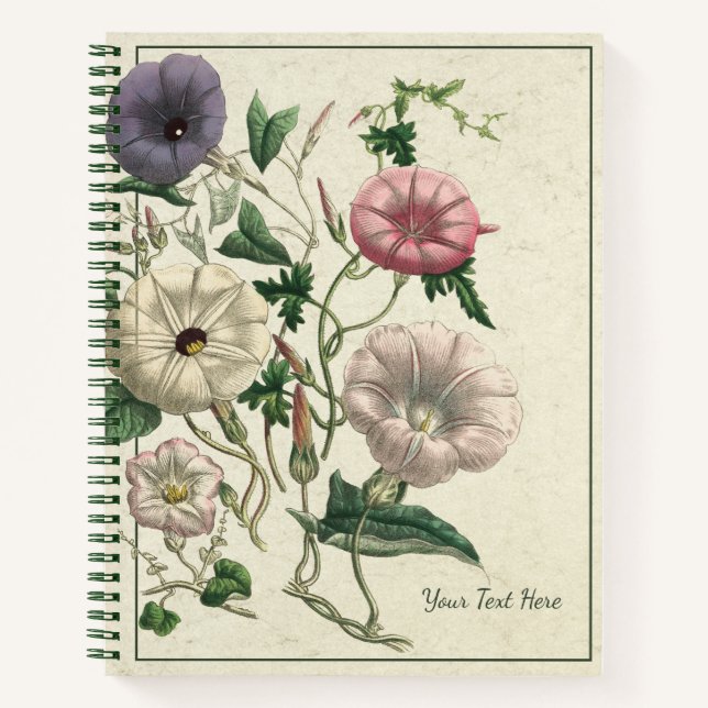 Carnet de Notes Charmant aux Fleurs Rustiques (Devant)