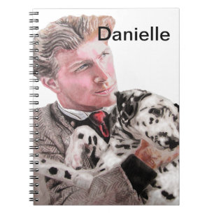 Carnet de notes dalmatien tacheté chiens filles mi