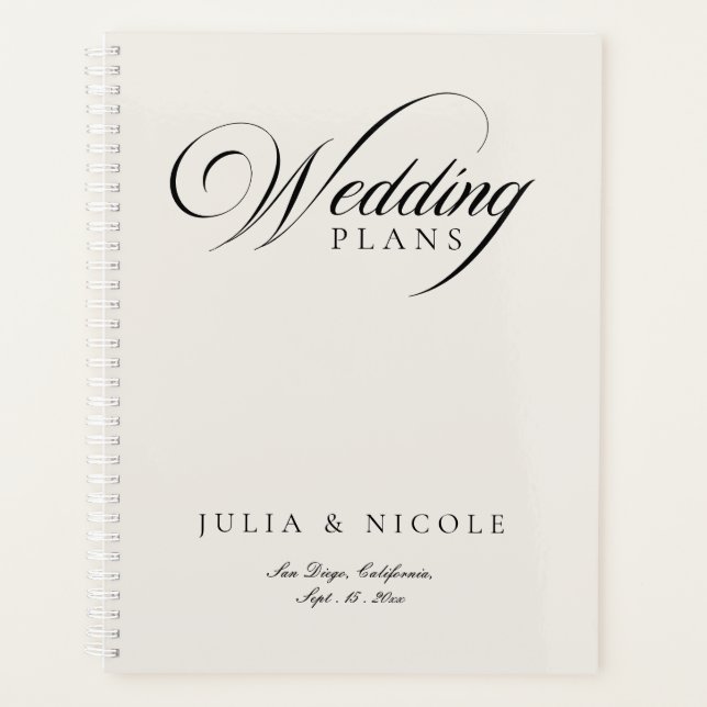 Carnet de notes de calligraphie noire ivoire class (Devant)
