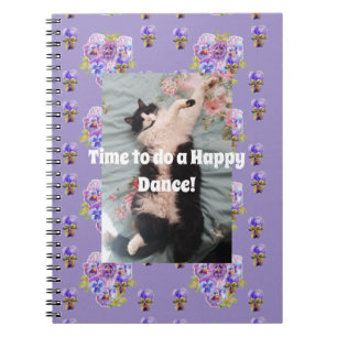 Carnet de notes de danse heureuse florale drôle de