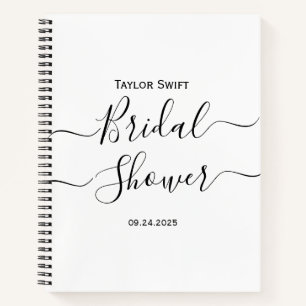 Carnet de notes de mariage à calligraphie élégante