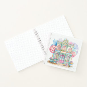carnet de notes de papeterie de magasin de bonbons