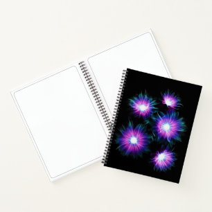 Carnet de notes des fleurs à rayons X
