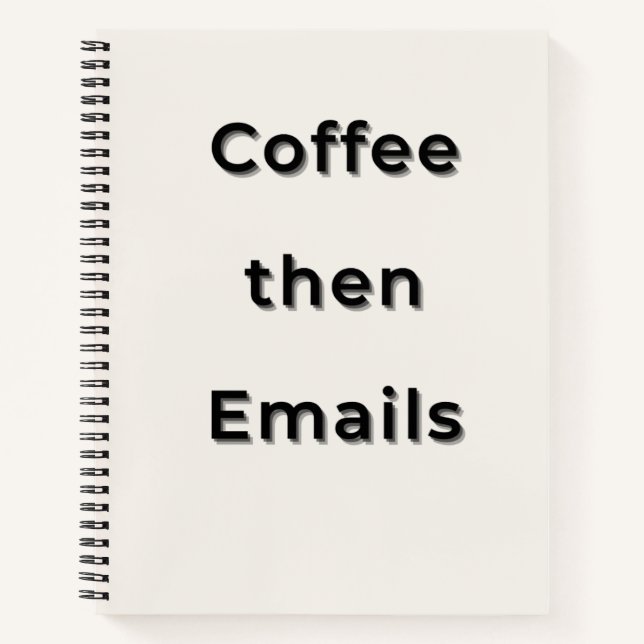 Carnet de notes esthétique à typographie minimale (Devant)