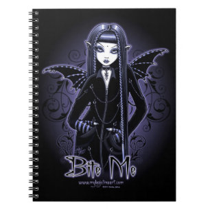 Carnet de notes Gothique Blue Bite Me Vampire Fae