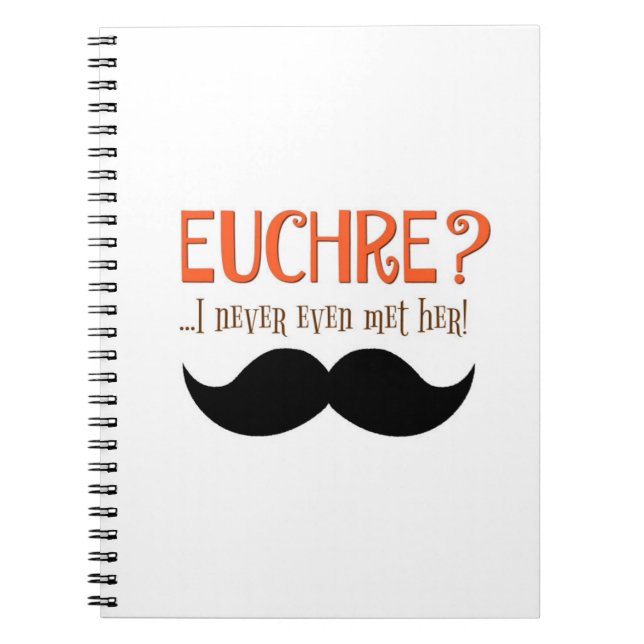 Carnet de notes humoristique du livre Euchre (Devant)