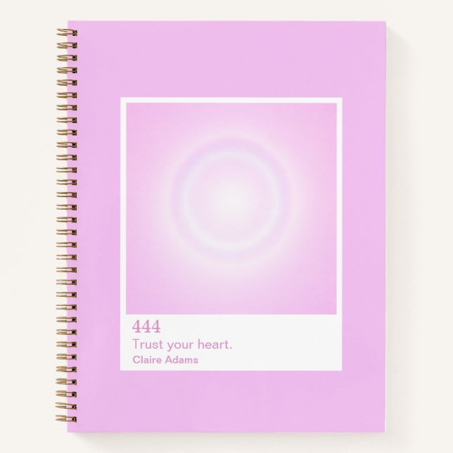 Carnet de notes Numéro Ange Échantillon Aura Bubbl (Devant)
