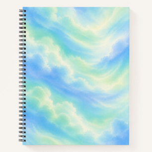 Carnet de notes Pastel Sky Aesthetic   Nuages bleu