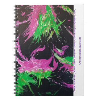 Carnet de notes photo en spirale Chaos Neon Blosso
