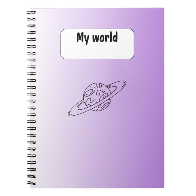 Carnet de notes Planète Esthétique | Journal Viole (Devant)