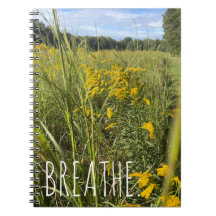 Carnet de notes Prairie Fleur Sauvage Jaune Respir