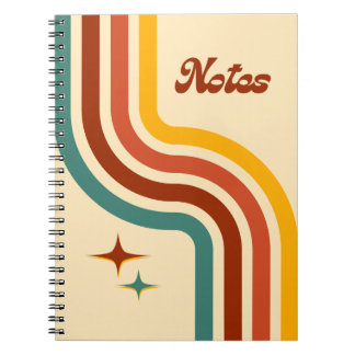 carnet de notes rétro à spirale