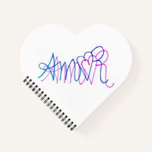 Carnet de notes romantique notebook