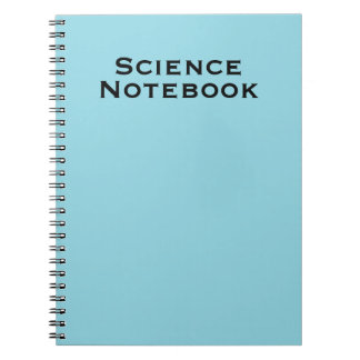 Carnet de notes scientifiques minimaliste