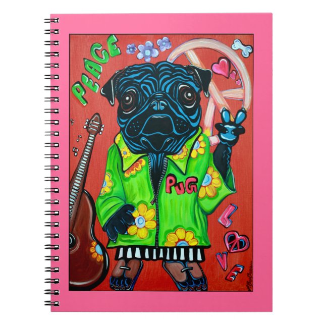 Carnet de paix d'amour de carlins (Devant)