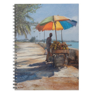 Carnet de panier de coco côtier