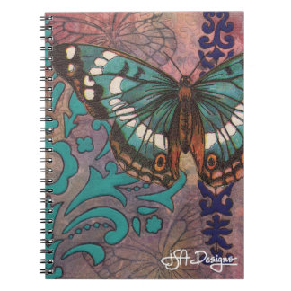 Carnet de papillon d'art de textile