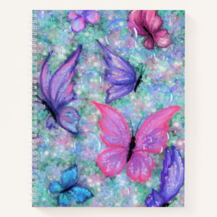Carnet de papillons volants