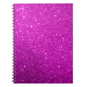 Carnet de Parties scintillant pourpre brillant