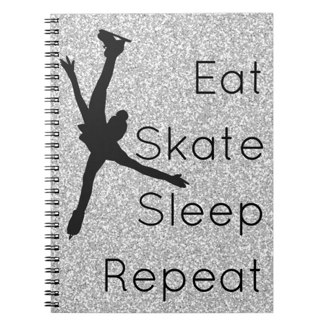 Carnet de patinage artistique - argent Manger Skat (Devant)