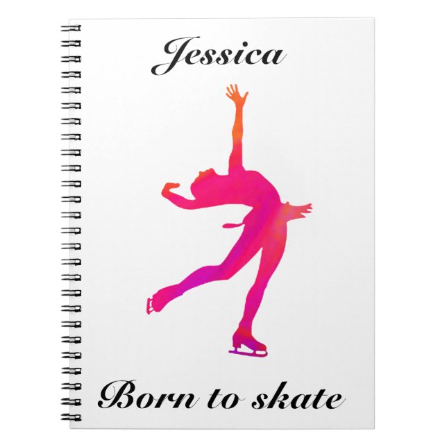 Carnet de patinage artistique pour filles (Devant)