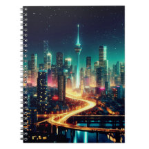 Carnet de paysage urbain nocturne