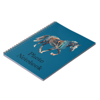 Carnet de photos en spirale de cheval