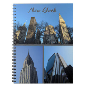 Carnet de photos en spirale des bâtiments de NYC