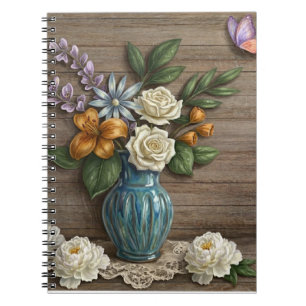 Carnet de photos spirale florale 3D