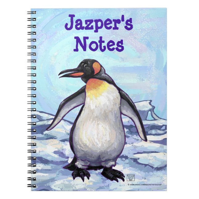 Carnet de pingouin personnalisé (Devant)