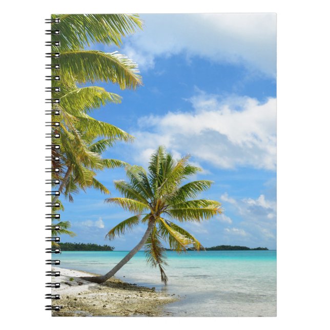 Carnet de plage de palmier (Devant)