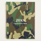 Carnet de planificateur Camo Vert