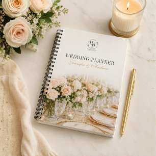 Carnet de planification de mariage floral élégant