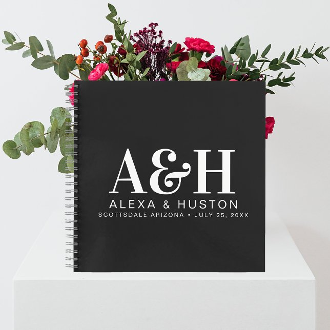 Carnet de planification de monogramme personnalisé (Créateur téléchargé)