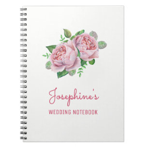 Carnet de planification Mariage rose