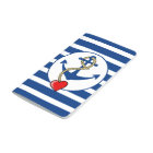 Ancre nautique avec le coeur