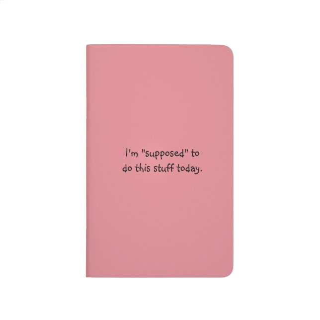 Carnet De Poche Censé faire cette substance empochez aujourd'hui (Devant)