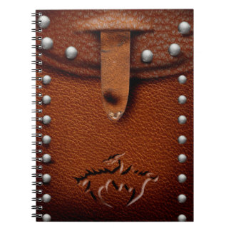 Carnet de poche en cuir dragon