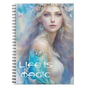 Carnet de portrait de fées d'eau