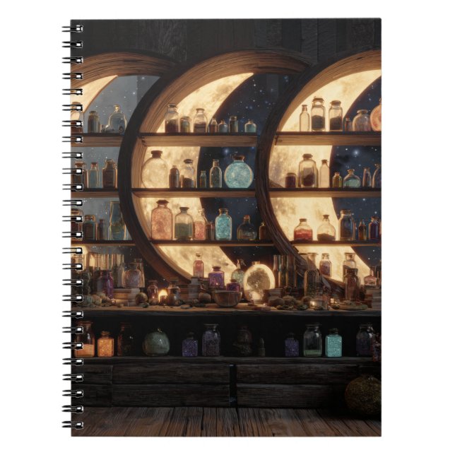 Carnet de potion de phase de lune enchantée (Devant)