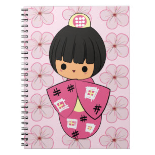 Carnet de poupée de Kawaii Kokeshi
