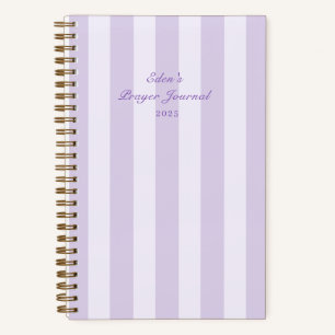 Carnet de prière élégant et rayé minimaliste