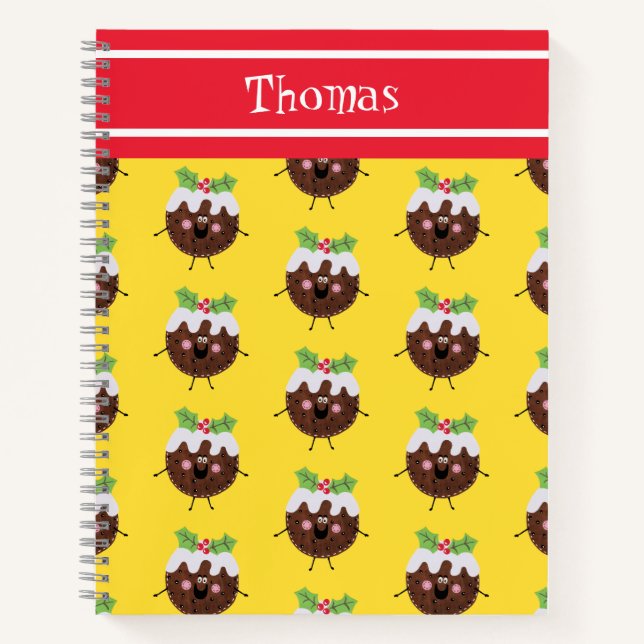 Carnet de pudding de Noël personnalisé (Devant)